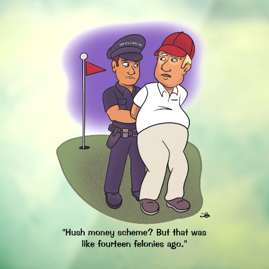 Trump Felonies Raamsticker (Vel 3)