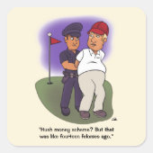 Trump Felonies Square Sticker (Voorkant)