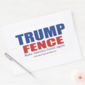 Trump Fence 2016 Rechthoekige Sticker (Envelop)
