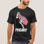 Trump Fight Assassination Poging Verkiezing T-shir T-shirt (Voorkant)