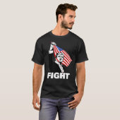 Trump Fight Assassination Poging Verkiezing T-shir T-shirt (Voorkant volledig)