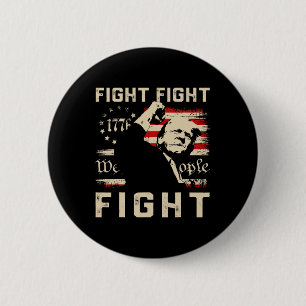 Trump Fight Fight 1776 Wij de mensen Vlag TR Ronde Button 5,7 Cm