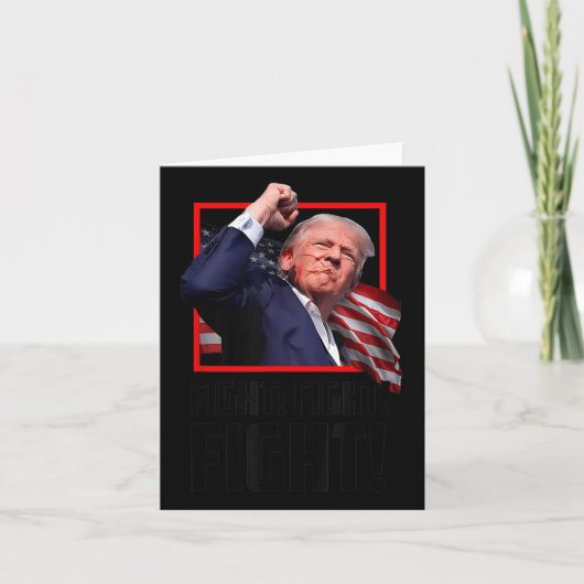 Trump Fight Fight Fight Kaart (Voorkant)