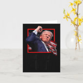 Trump Fight Fight Fight Kaart (Gele Bloem)