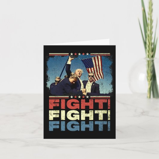 Trump Fight Fight Fight Kaart (Voorkant)