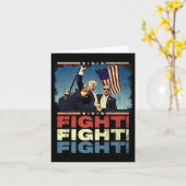 Trump Fight Fight Fight Kaart (Gele Bloem)
