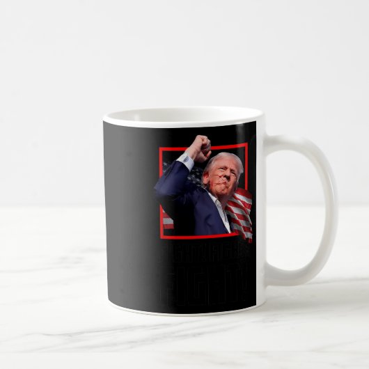 Trump Fight Fight Fight Koffiemok (Rechts)