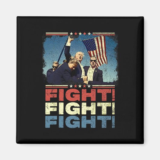 Trump Fight Fight Fight Magneet (Voorkant)