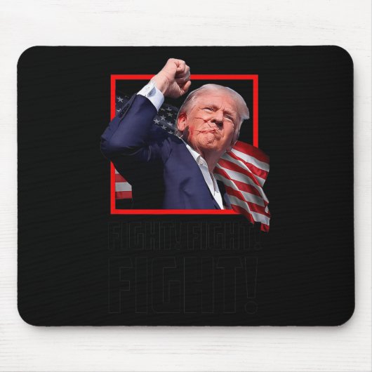 Trump Fight Fight Fight Muismat (Voorkant)