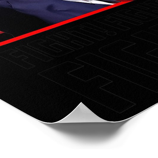 Trump Fight Fight Fight Poster (Hoek)