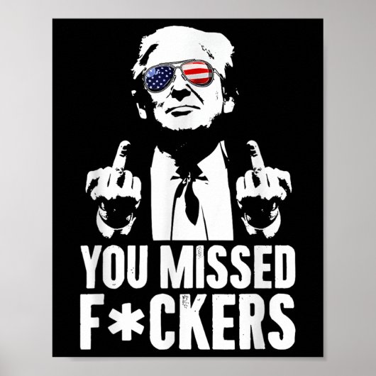 Trump Fight Fight Fight Poster (Voorkant)