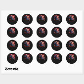 Trump Fight Fight Fight Ronde Sticker (Vel)