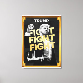 Trump Fight Fight - Inspirerende canvas voor kunst Afdruk