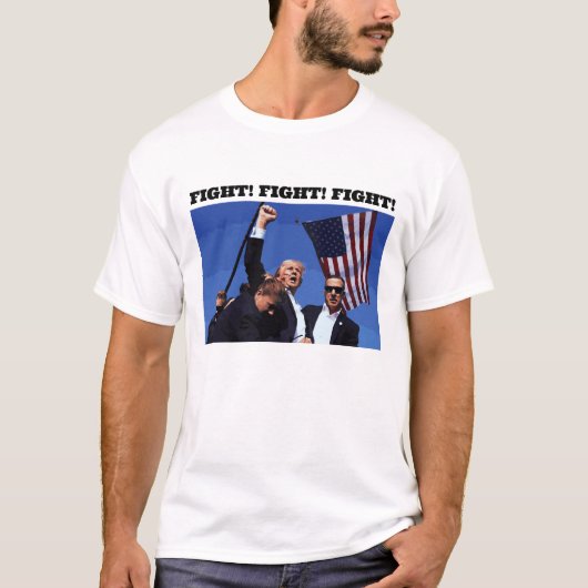 Trump Fight! Men's Short Sleeve T-shirt (Voorkant)