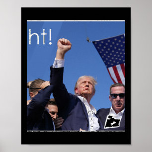 Trump Fight Pennsylvania Schieten Actief Poster