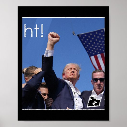 Trump Fight Pennsylvania Schieten Actief Poster (Voorkant)