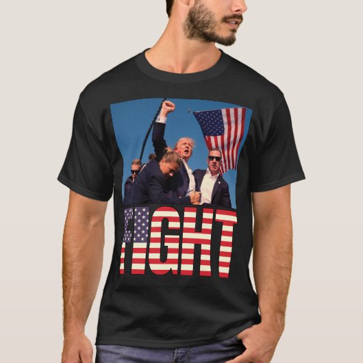 Trump Fight T-shirt (Voorkant)