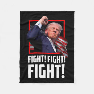 Trump Fighting Fighters Supporters Amerikanen Fleece Deken