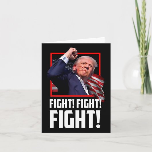 Trump Fighting Fighters Supporters Amerikanen Kaart (Voorkant)