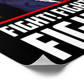 Trump Fighting Fighters Supporters Amerikanen Poster (Hoek)