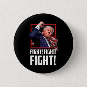 Trump Fighting Fighters Supporters Amerikanen Ronde Button 5,7 Cm