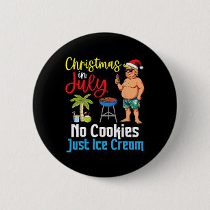 Trump Fijne kerst in juli-dag Geen koekjes gewoon Ronde Button 5,7 Cm