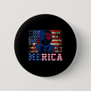 Trump Fijne Vierde 4 Juli Trump Amerikaanse Vlag Ronde Button 5,7 Cm