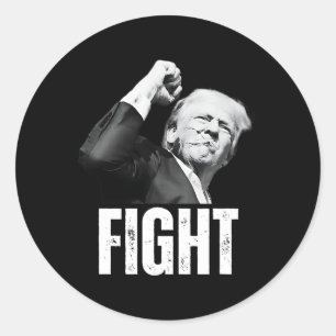 Trump Fist Pump Donald Trump Schieten Ronde Sticker