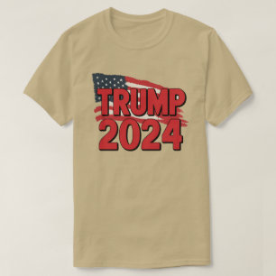 Trump Flag 2024 Trump 2024 T-shirt Amerikaanse vla