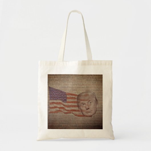 Trump Flag Brick Wall Design Tas (Voorkant)