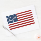 TRUMP FLAG GEAR, MAAK AMERIKA WEER GROOT. RECHTHOEKIGE STICKER (Envelop)