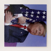 Trump Flag Hugger Legpuzzel (Horizontaal)