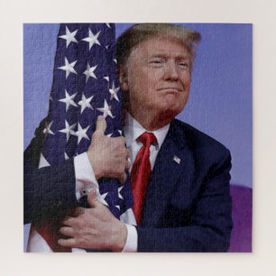Trump Flag Hugger Legpuzzel