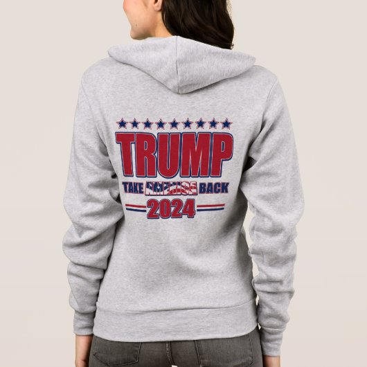 Trump-Flag-Miss-Me Hoodie (Achterkant)