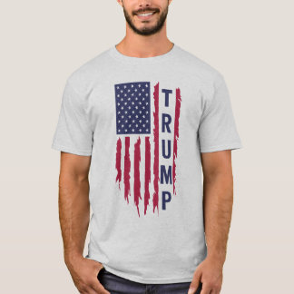 Trump Flag T-shirt" – Patriottische supporter T-shirt