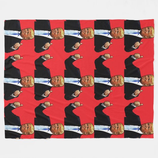 TRUMP FLEECE DEKEN GROOT (Voorkant (Horizontaal))