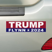 Trump Flynn 2024 Bumpersticker (Op auto)
