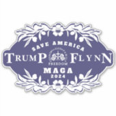 Trump Flynn 2024 Sticker (Voorkant)