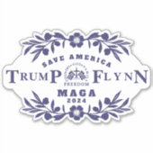 Trump Flynn 2024 Sticker (Voorkant)