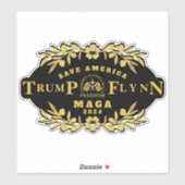 Trump Flynn 2024 Sticker (Vel)