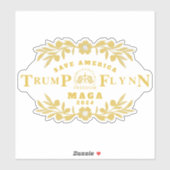 Trump Flynn 2024 Sticker (Vel)