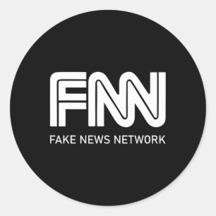 Trump Fnn Nepnieuws Netwerk Ronde Sticker
