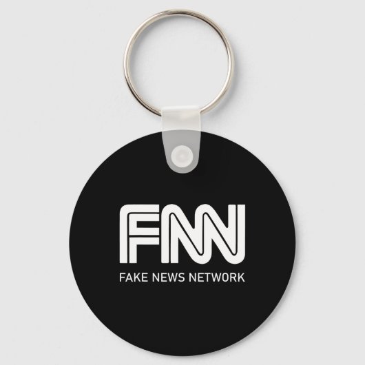 Trump Fnn Nepnieuws Netwerk Sleutelhanger (Voorkant)