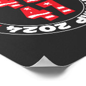 Trump for 2024 Presidential Election 45 47 Poster (Hoek)