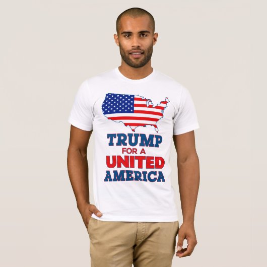 Trump for a United America T shirt (Voorkant volledig)
