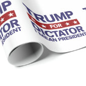 Trump for Dictator Cadeaupapier (Rol Hoek)