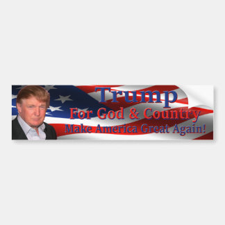Trump for God & Country Bumpersticker