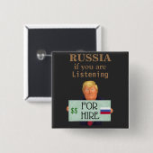 Trump for Hire Button (Voorkant /achterkant)