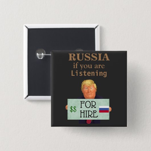 Trump for Hire Button (Voorkant /achterkant)