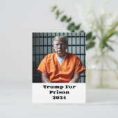 Trump for penrison 2024 briefkaart (Staand voorkant)